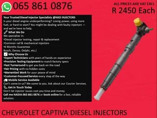 Chevrolet Captiva Diesel Injectors For Sale With Test Report