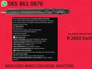 Mercedes C220 Diesel Injectors For Sale Woth 6 Months Warranty