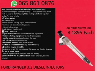 Ford Ranger 3.2 Diesel Injectors For Sale With 6 Months Warranty