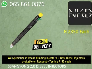 Ssangyong 2.0 Diesel Injectors For Sale