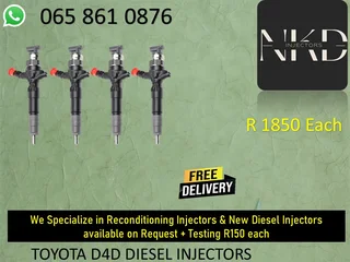 Toyota D4d Diesel Injectors For Sale Or Recon