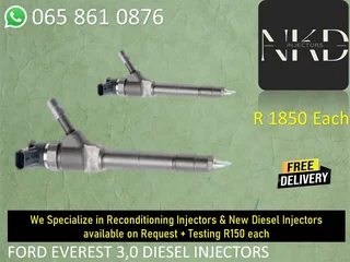 Ford Everest (3.0/bt50) Diesel Injectors For Sale Or To Recon