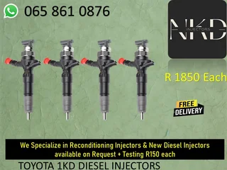 Toyota 1kd Diesel Injectors For Sale Or To Recon