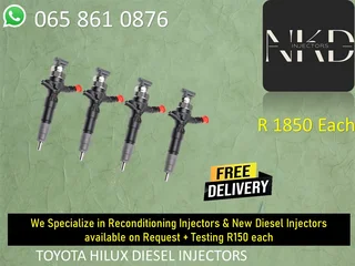 Toyota Hilux Diesel Injectors For Sale Or To Recon