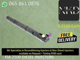 Kia 2500 Diesel Injectors For Sale Or To Recon