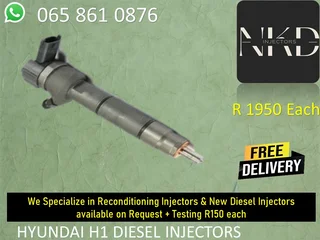 Hyundai H1 Diesel Injectors For Sale Or To Recon