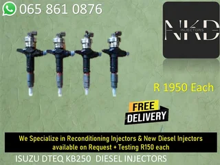 Isuzu Dteq Kb250 Diesel Injectors For Sale Or To Recon
