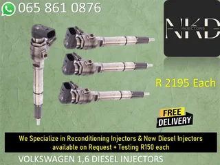 Volkswagen 1.6 Diesel Injectors For Sale Or To Recon