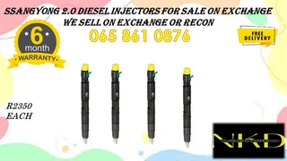 Ssangyong 2.0 Diesel Injectors For Sale Or To Recon With Test Report