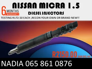 Nissan Micra 1,5 Diesel Injectors For Sale On Exchange