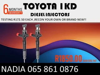 Toyota 1kd Diesel Injectors For Sale On Exchange