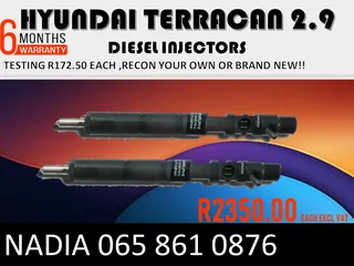 Hyundai Terrican 2.9 Diesel Injectors For Sale On Exchange