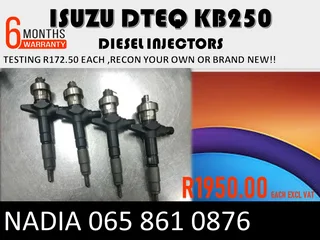 Isuzu Dteq Kb250 Diesel Injectors For Sale On Exchange