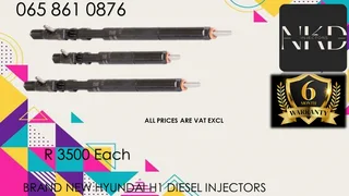NEW HYUNDAI H1 DIESEL INJECTORS FOR SALE WITH WARRANTY