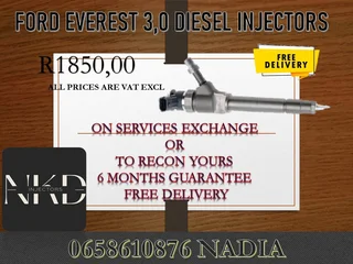 Ford Everest (3.0/bt50) Diesel Injectors For Sale Nationwide