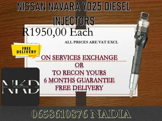 Nissan Navara Yd25 Diesel Injectors For Sale Nationwide