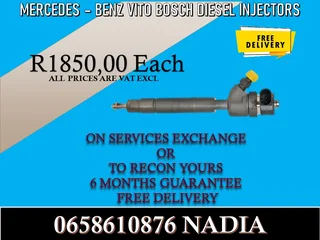 Mercedes Benz Vito Diesel Injectors For Sale Or To Recon