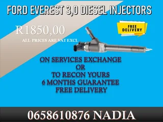 Ford Everest (3.0/bt50) Diesel Injectors For Sale Or Recon