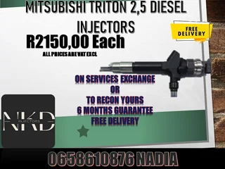 Mitsubishi Triton 2.5 Diesel Injectors For Sale Or To Recon