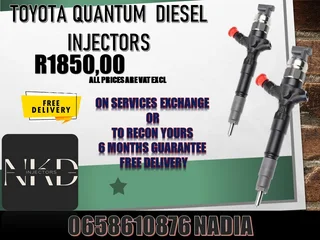 Toyota Quantum Diesel Injectors For Sale Or To Recon