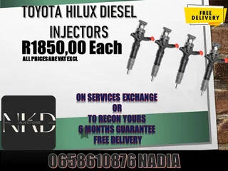 Toyota Hilux Diesel Injectors For Sale Or Recon