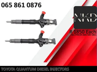 Toyota Quantum Diesel Injectors For Sale Or Recon