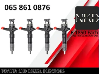 Toyota 1kd Diesel Injectors For Sale Or To Recon