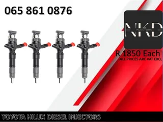 Toyota Hilus Diesel Injectors For Sale Or To Recon