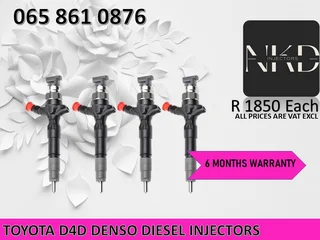 Toyota D4d Diesel Injectors For Sale Or Recon