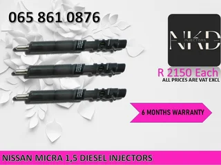 Nissan Micra 1.5 Diesel Injectors For Sale Or Recon