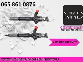 Toyota Quantum Diesel Injectors For Sale Or Recon