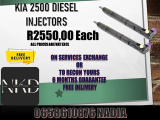 Kia 2500 Diesel Injectors For Sale Or Recon