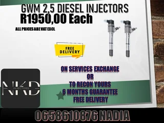 Gwm 2.5 Diesel Injectors For Sale Or Recon