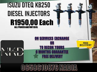 Isuzu Dteq Kb250 Diesel Injectors For Sale Or Recon