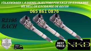 Volkswagen 1.6 Diesel Injectors For Sale Or Recon