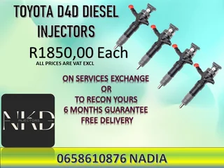 Toyota D4d Diesel Injectors For Sale Nationwide
