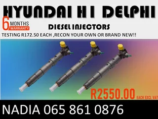 Hyundai H1 Diesel Injectors For Sale Or Recon