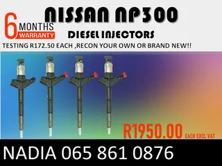 Nissan Np300 Diesel Injectors For Sale Or Recon