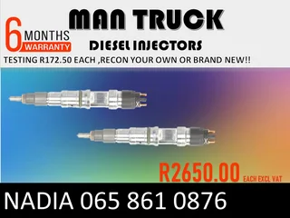Man Truck Diesel Injectors For Sale Or Recon
