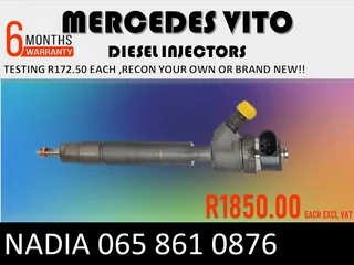 Mercedes Benz Vito Diesel Injectors For Sale Or Recon