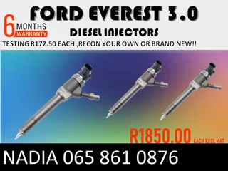 Ford Everest (3.0/bt50) Diesel Injectors For Sale Or Recon