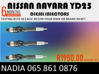 Nissan Navara Yd25 Diesel Injectors For Sale Or Recon