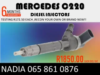 Mercedes C220 Diesel Injectors For Sale Or Recon