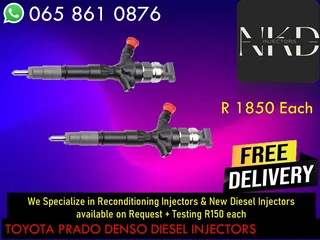 Toyota Prado Diesel Injectors For Sale With Warranty