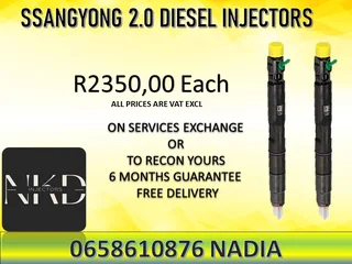Ssangyong 2.0 Diesel Injectors For Sale Or Recon
