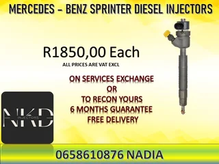 Mercedes Bemz Sprinter Diesel Injectors For Sale Or Recon