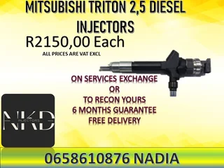 Mitsubishi Triton 2.5 Diesel Injectors For Sale Or Recon