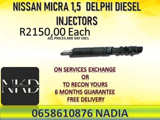 Nissan Micra 1.5 Diesel Injectors For Sale Or Recon