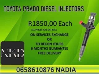 Toyota Prado Diesel Injectors For Sale With Warranty