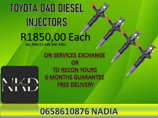 Toyota D4d Diesel Injectors For Sale With Warranty